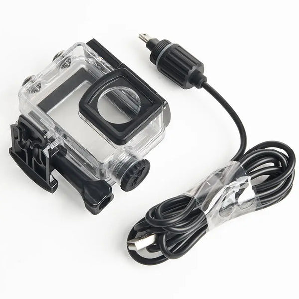 SJCAM SJ6 LEGEND Waterproof Motorcycle Case with 1.5M Charging Cable – Durable Action Camera Housing for Outdoor Adventures