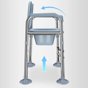 Adjustable Toilet Seat Riser with Handrails – Lightweight Mobility Aid for Seniors & Recovery