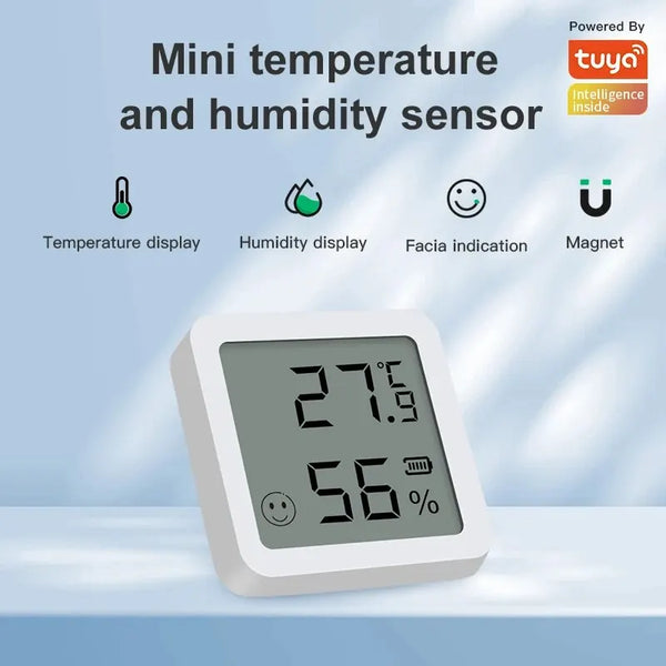 Smart Bluetooth Temperature & Humidity Monitor with LCD Display – Alexa & Google Home Compatible