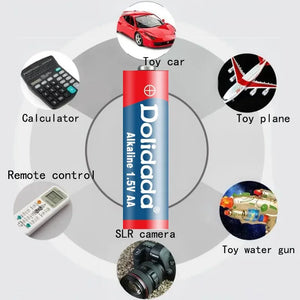 Rechargeable AA & AAA Alkaline Batteries - High-Capacity 8800mAh & 9800mAh Set