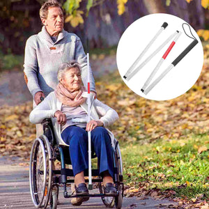 Foldable White Guide Cane – Lightweight, Adjustable Walking Aid for Blind & Visually Impaired