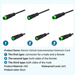 Bafang E-Bike Display Extension Cable - 5-Pin Waterproof Connector for Reliable Connectivity