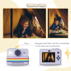 Kids Instant Print Camera with Mini Printer – Fun, Portable Photo & Video Toy for Creative Play