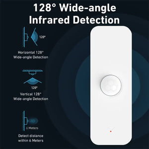 Tuya WiFi Smart Motion Sensor - Alexa & Google Home Compatible, Wireless Security Detector with Instant Alerts