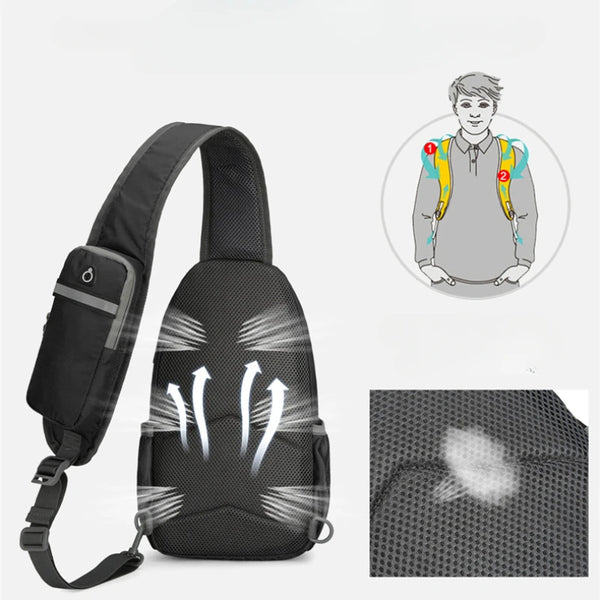 Mochila de hombro impermeable y antirrobo