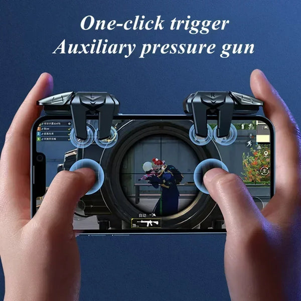 G21 Six-Finger Mobile Gaming Trigger – Universal Controller for PUBG, Fortnite & More