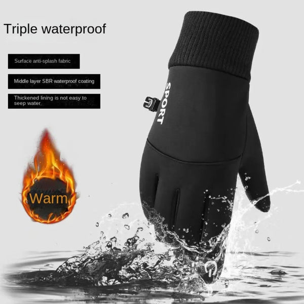 Windproof Waterproof Touchscreen Winter Gloves for Cycling, Hiking & Outdoor Adventures