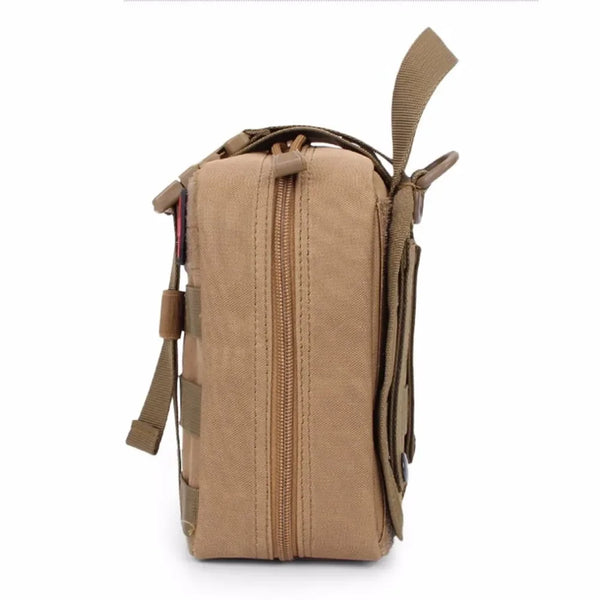 Molle-Compatible Outdoor Survival First Aid Kit – Durable Emergency Medical Pouch