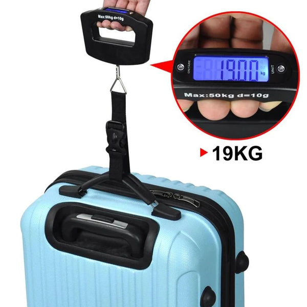 50kg Portable Digital Luggage Scale – Compact Handheld Suitcase Weighing Tool for Travelers