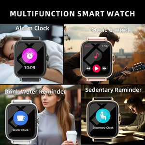 Smart Fitness Watch with Multi-Sport Modes, Heart Rate & Sleep Tracking for iPhone & Android