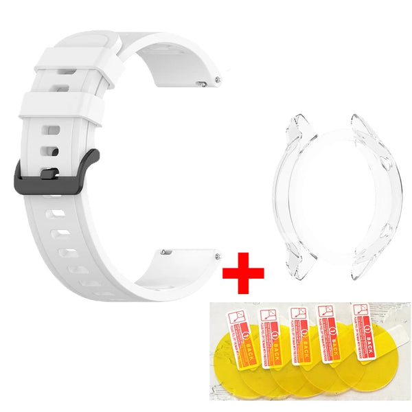 Xiaomi Mi Smart Watch 7-in-1 Protection Kit – Silicone Strap, TPU Case, Screen Protector