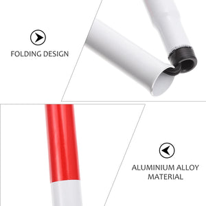 Foldable White Guide Cane – Lightweight, Adjustable Walking Aid for Blind & Visually Impaired