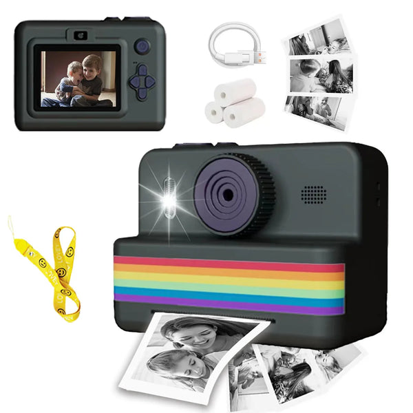 Kids Instant Print Camera with Mini Printer – Fun, Portable Photo & Video Toy for Creative Play