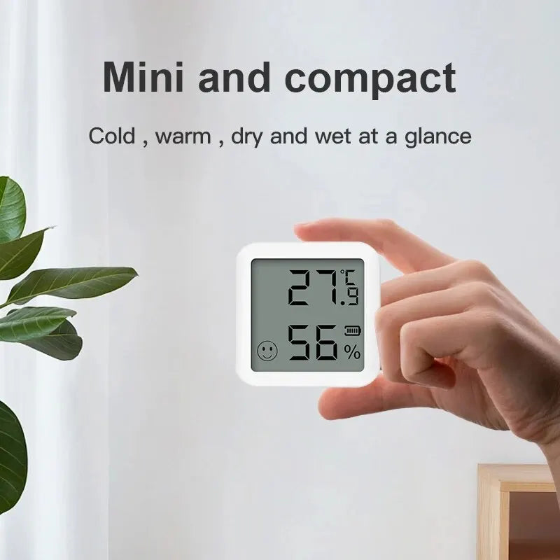 Smart Bluetooth Temperature & Humidity Monitor with LCD Display – Alexa & Google Home Compatible