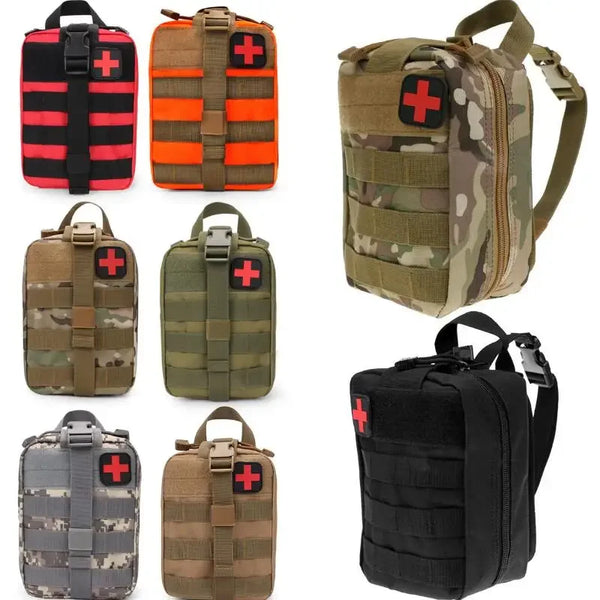 Molle-Compatible Outdoor Survival First Aid Kit – Durable Emergency Medical Pouch