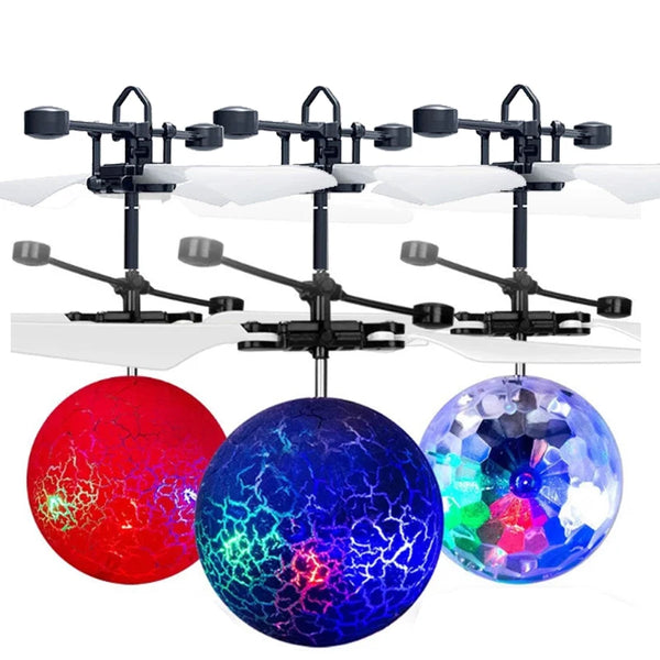 Glow-in-the-Dark Hand-Controlled Flying Ball Drone for Kids – Interactive LED Toy for Indoor & Outdoor Fun