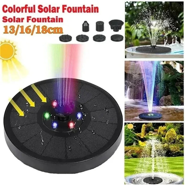 Solar Fountain Pump with LED Lights for Gardens & Ponds – Eco-Friendly & Easy Setup