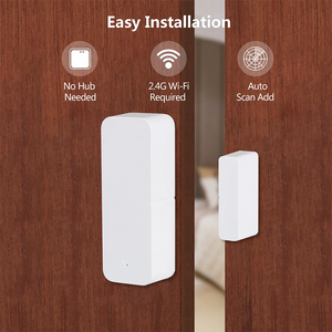 Tuya Smart WiFi Door Sensor - Wireless Security Alarm for Doors & Windows, Alexa & Google Home Compatible