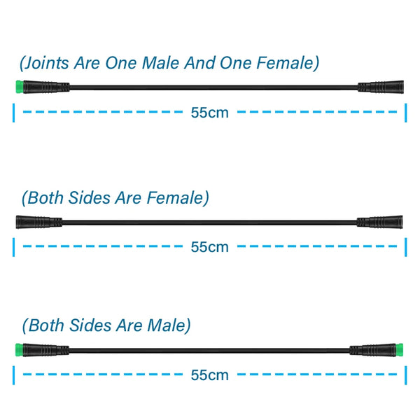 Bafang E-Bike Display Extension Cable - 5-Pin Waterproof Connector for Reliable Connectivity