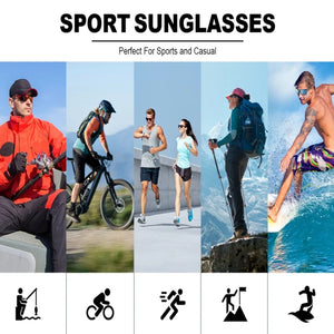 DTRAY Polarized Sports Sunglasses – UV400 Protection, Lightweight & Durable for Men & Women